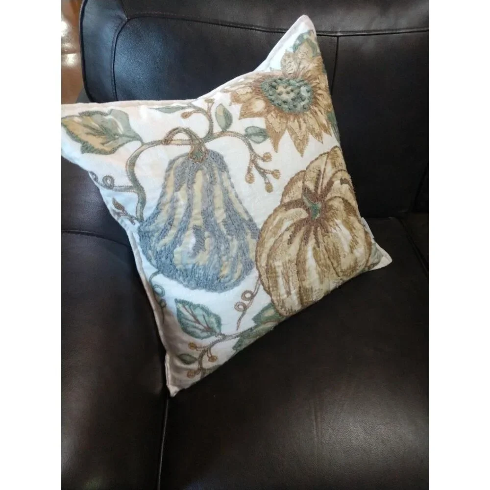 Decorative Fall-Themed Throw Pillow With Removable Cover By Well Dressed Home 19